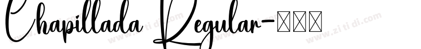 Chapillada Regular字体转换
